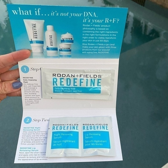 ORIGINAL GIAGlow Night Serum+ original Lip Serum Sample Card Redefine R+F - Picture 1 of 12
